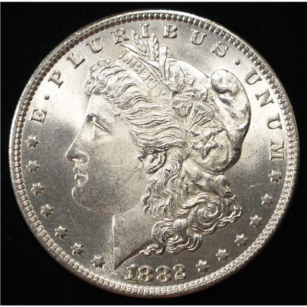 1882 MORGAN DOLLAR GEM BU