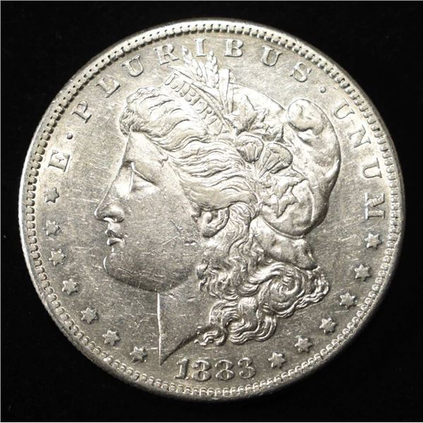 1883-S MORGAN DOLLAR CH AU