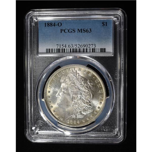 1884-O MORGAN DOLLAR PCGS MS63