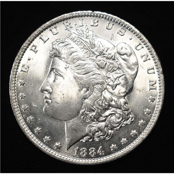 1884-O MORGAN DOLLAR CH/GEM BU