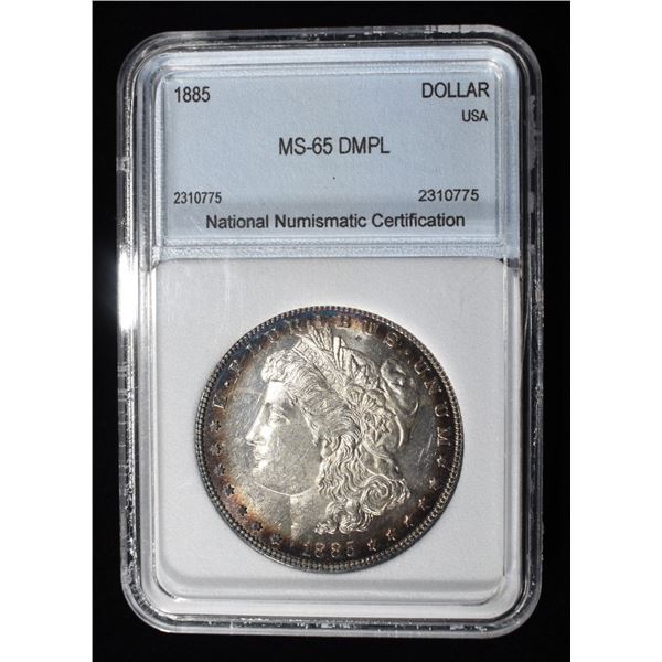 1885 MORGAN DOLLAR DMPL GEM BU