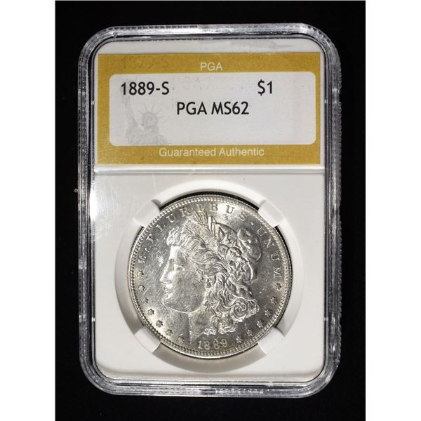 1889-S MORGAN DOLLAR MS62