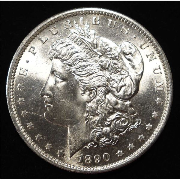 1890-S MORGAN DOLLAR CH/GEM BU