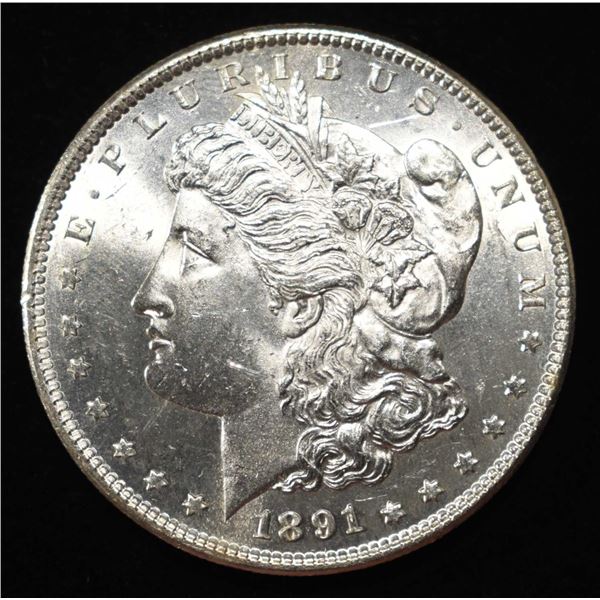 1891-S MORGAN DOLLAR CH BU