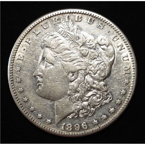 1896-S MORGAN DOLLAR NICE AU