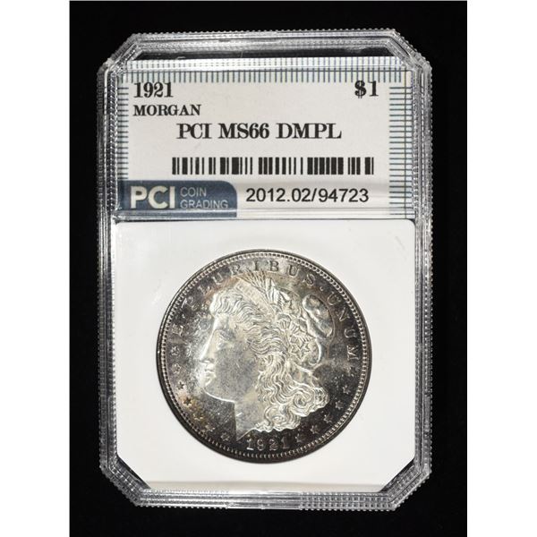 1921 DMPL MORGAN DOLLAR SUPERB GEM BU