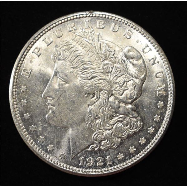 1921-D MORGAN DOLLAR CH BU