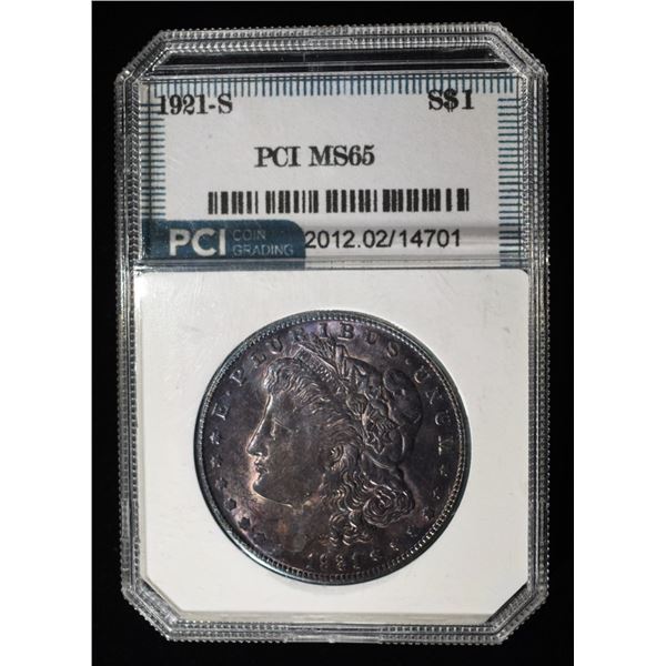 1921-S MORGAN DOLLAR GEM BU