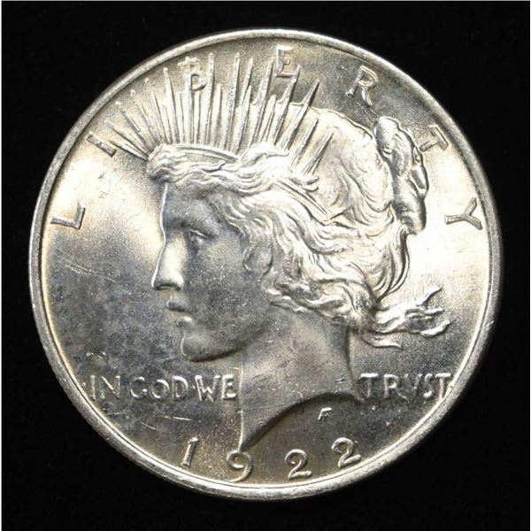 1922 PEACE DOLLAR GEM BU