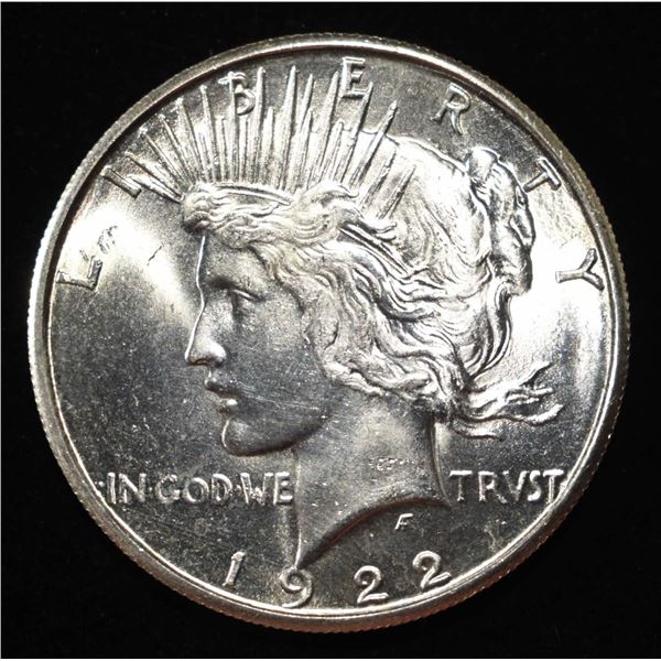 1922-S PEACE DOLLAR CH/GEM BU