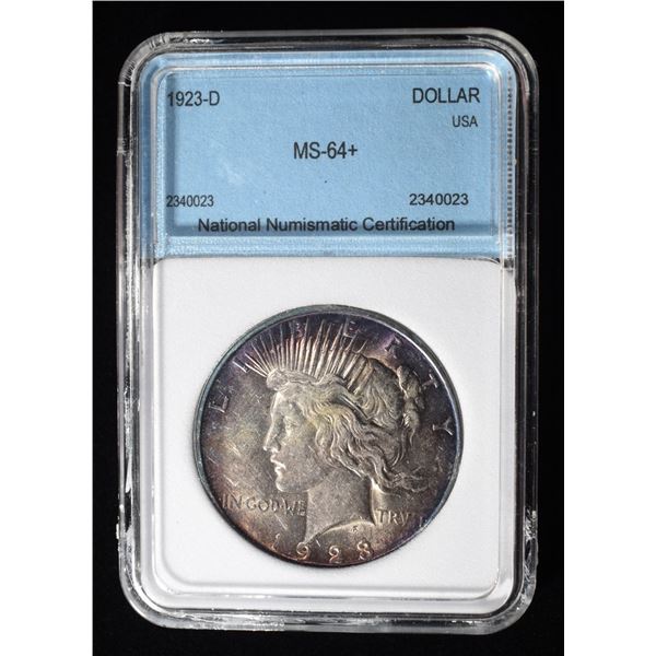 1923-D PEACE DOLLAR CH/GEM BU+