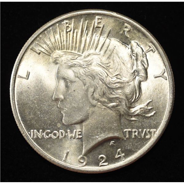 1924 PEACE DOLLAR CH/GEM BU
