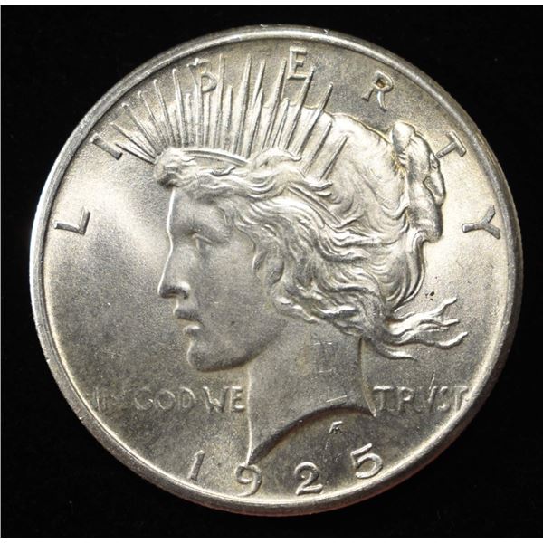 1925 PEACE DOLLAR GEM BU