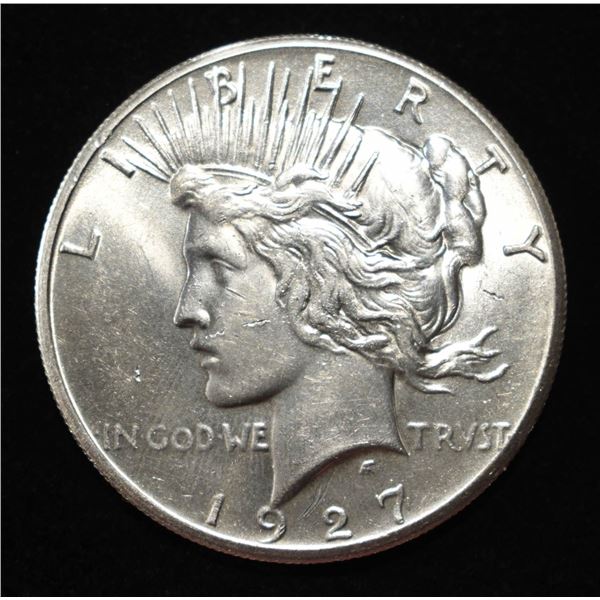 1927 PEACE DOLLAR BU