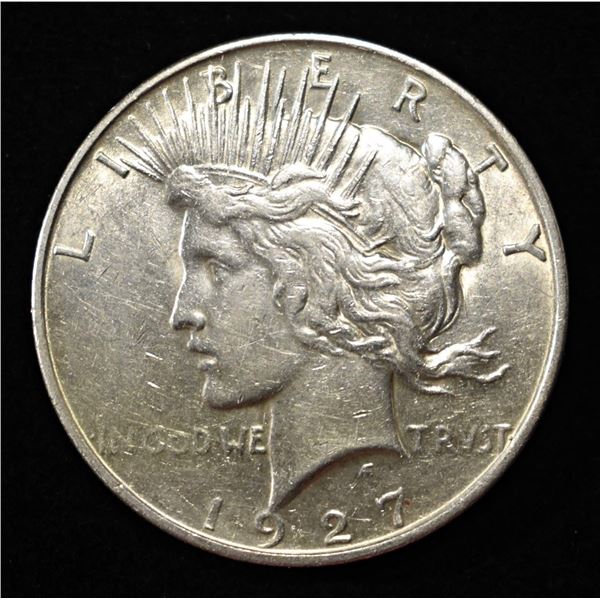 1927-D PEACE DOLLAR AU