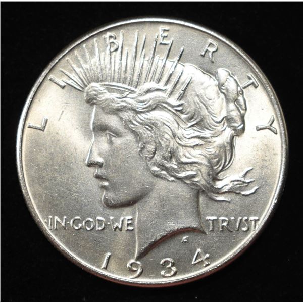1934 PEACE DOLLAR CH BU