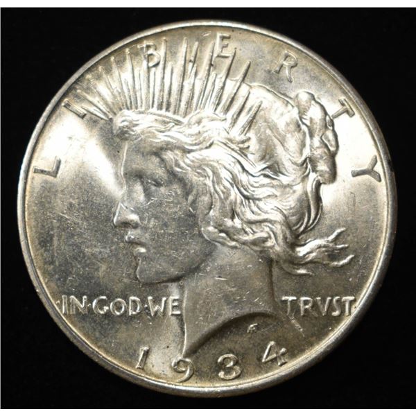 1934-D PEACE DOLLAR CH BU