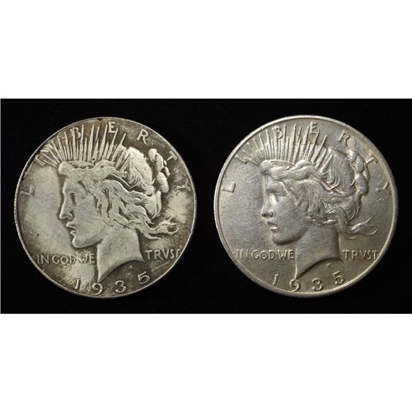 1935 & 1935-S PEACE DOLLARS