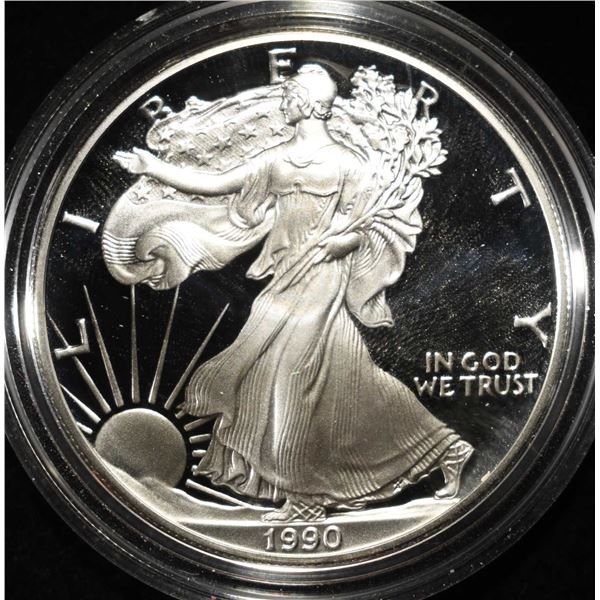 1990-S AMERICAN SILVER EAGLE ONE DOLLAR