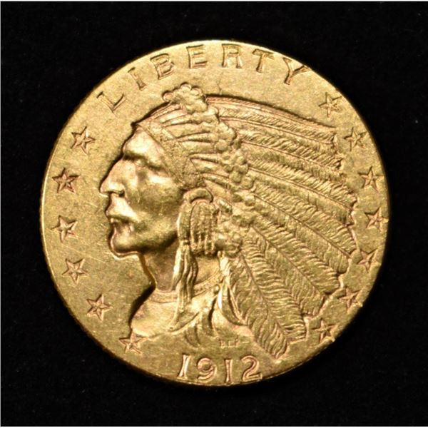 1912 $2.5 INDIAN GOLD CH/GEM BU