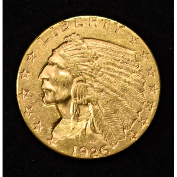 1926 $2.5 INDIAN GOLD CH BU