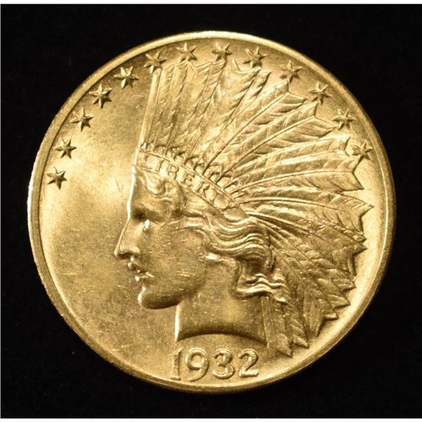 1932 $10 INDIAN GOLD GEM BU