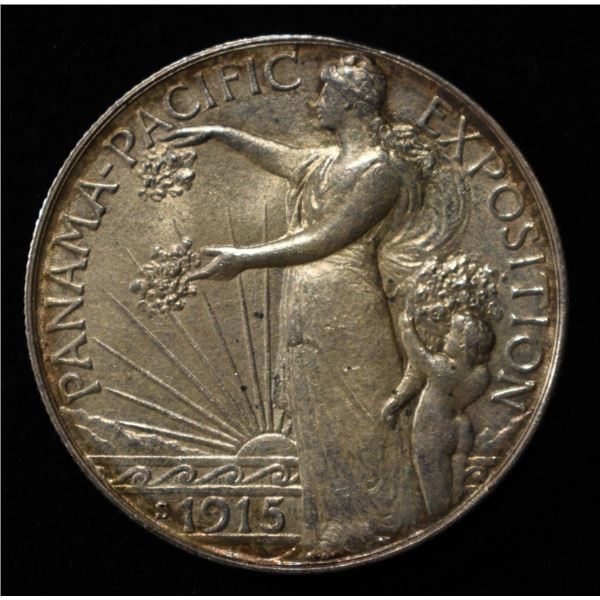 1915-S PAN-PAC COMMEM HALF BU
