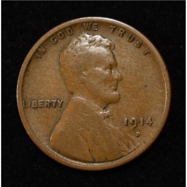 1914-D LINCOLN CENT FINE