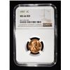Image 1 : 1957 LINCOLN CENT NGC MS-66 RD