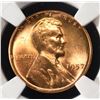 Image 2 : 1957 LINCOLN CENT NGC MS-66 RD