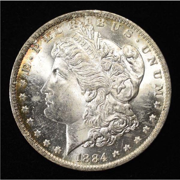 1884-O MORGAN DOLLAR BU COLOR