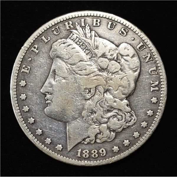 1889-S MORGAN DOLLAR FINE