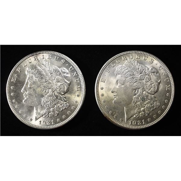 (2) 1921 MORGAN DOLLARS