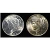 Image 1 : 1922 & 1923 PEACE DOLLARS CH BU