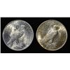 Image 2 : 1922 & 1923 PEACE DOLLARS CH BU