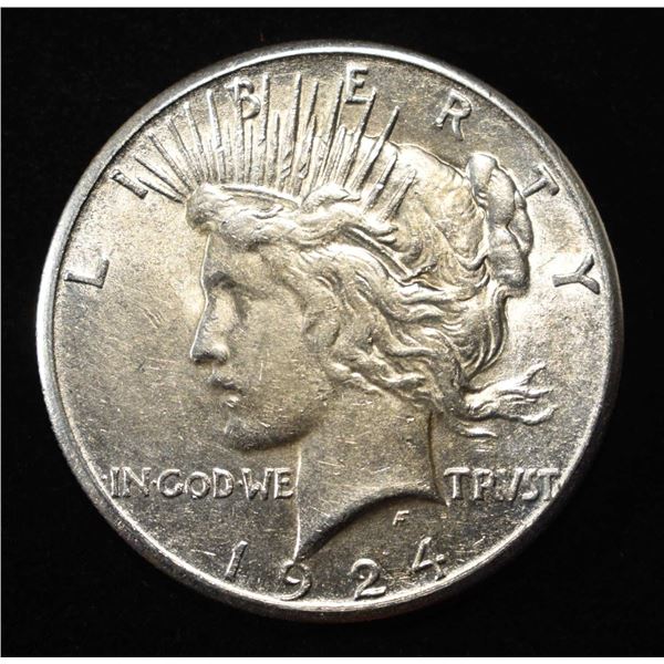 1924-S PEACE DOLLAR CH AU