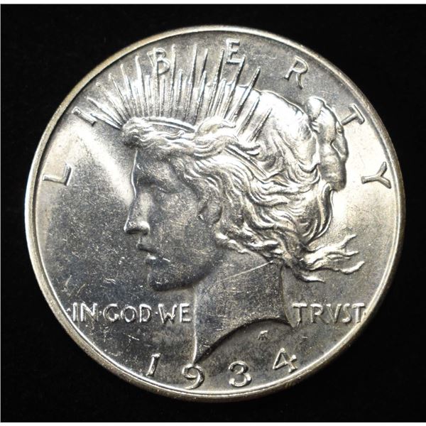 1934-D PEACE DOLLAR BU