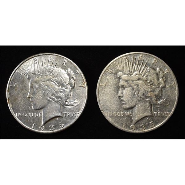 1935-P,S PEACE DOLLARS