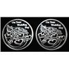 Image 1 : (2) 1 OZ ON YOUR WEDDING DAY .999 SILVER ROUNDS