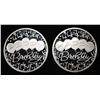 Image 1 : (2) 1 OZ HAPPY BIRTHDAY .999 SILVER ROUNDS