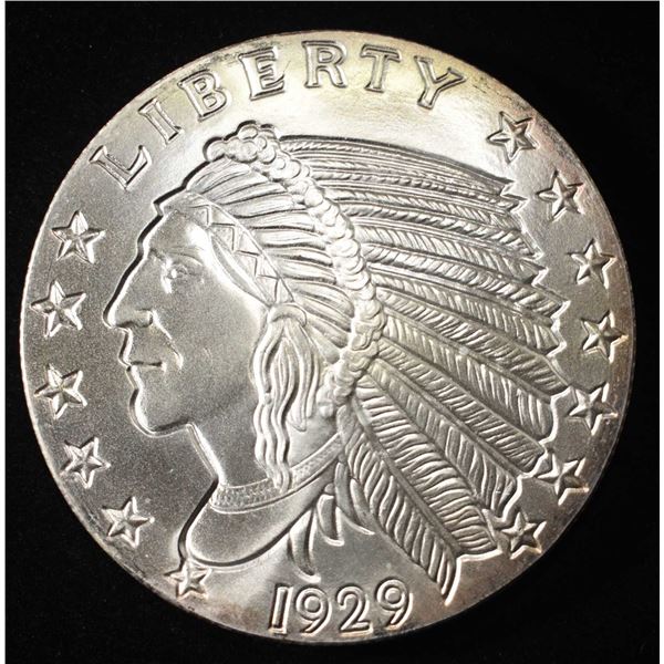 5 OZ .999 SILVER INDIAN HEAD ROUND