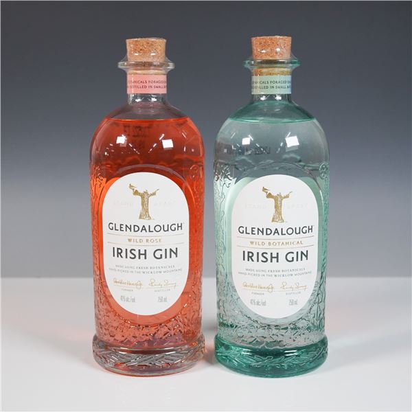 2pc Glendalough Irish Gin, Wild Rose and Wild Botanical