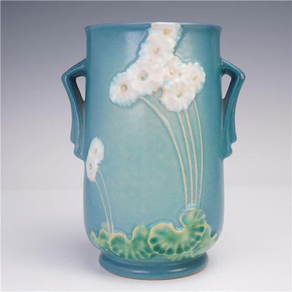 Roseville Pottery White Rose Vase 763-7
