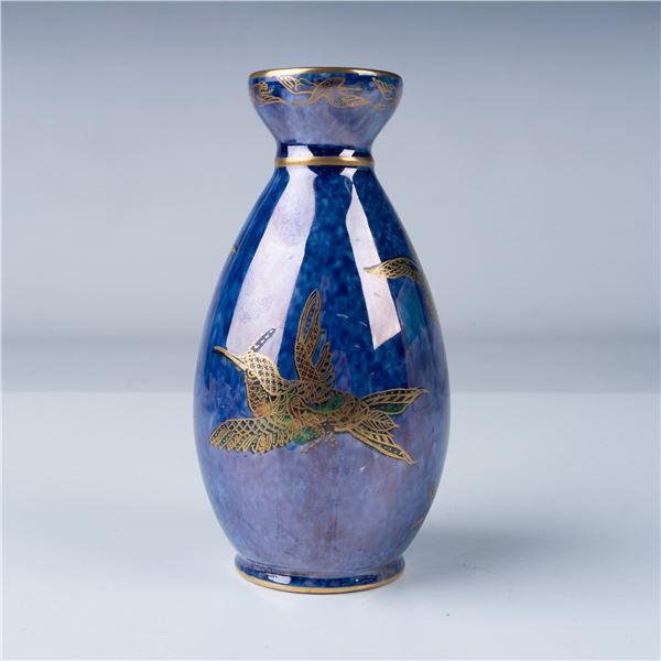 Wedgwood Fairyland Lustre Small Vase, Flying Humming Birds