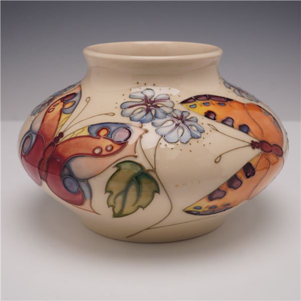 Moorcroft Pottery Vase by Rachel Bishop, Butterfly
