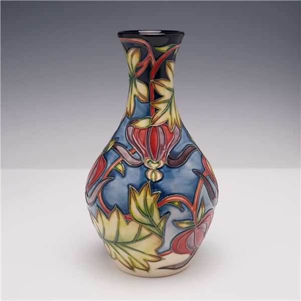 Moorcroft Pottery by Shirley Hayes Floral Motif Trial Vase