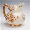 Image 1 : Royal Worcester Porcelain Floral and Gilt Pitcher