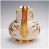 Image 2 : Royal Worcester Porcelain Floral and Gilt Pitcher
