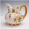 Image 3 : Royal Worcester Porcelain Floral and Gilt Pitcher