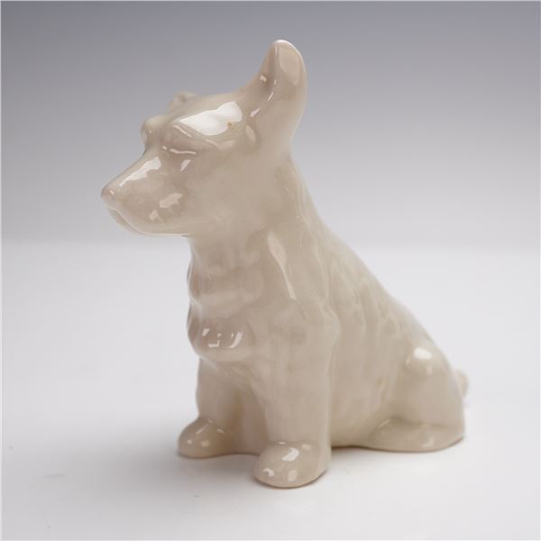 Belleek Pottery Porcelain Figurine, Terrier Dog